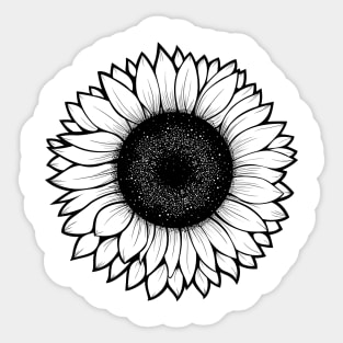 Cute Handdrawn Sunflower Sticker